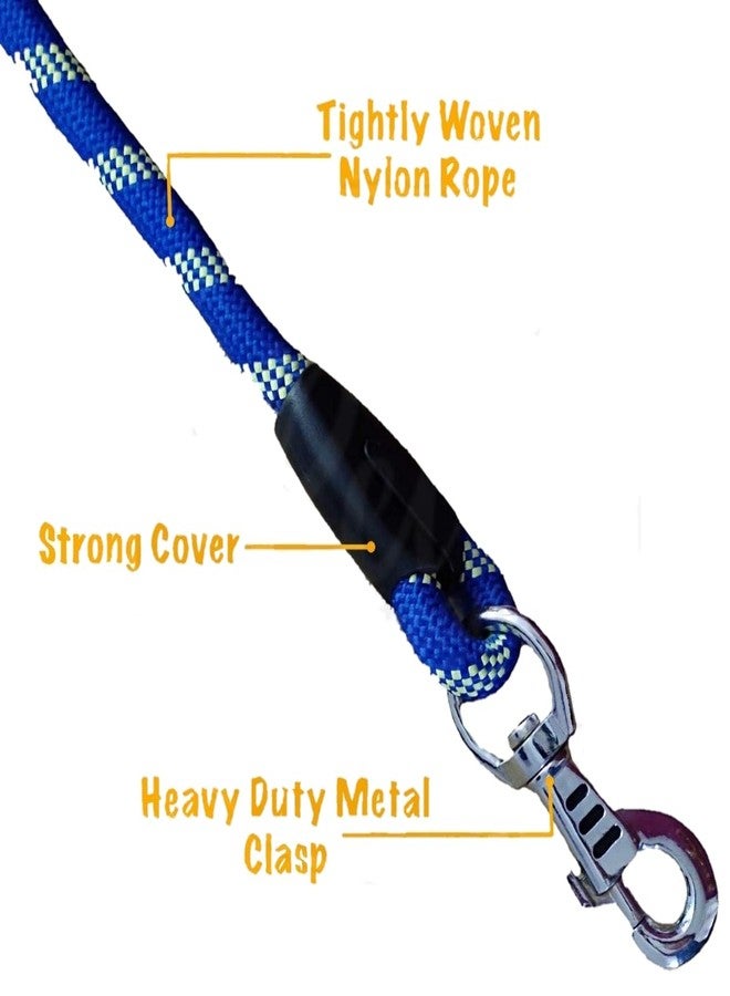 Fun Affairs Nylon Dog Leash for Large/Medium Size Dogs with Strong Hook | Size-22mm Length 150 CM (Color May Vary) - Image 2
